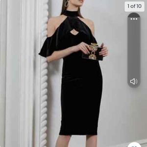 Black Velvet Dress Eve by Black Halo Lambert Dress Size 8